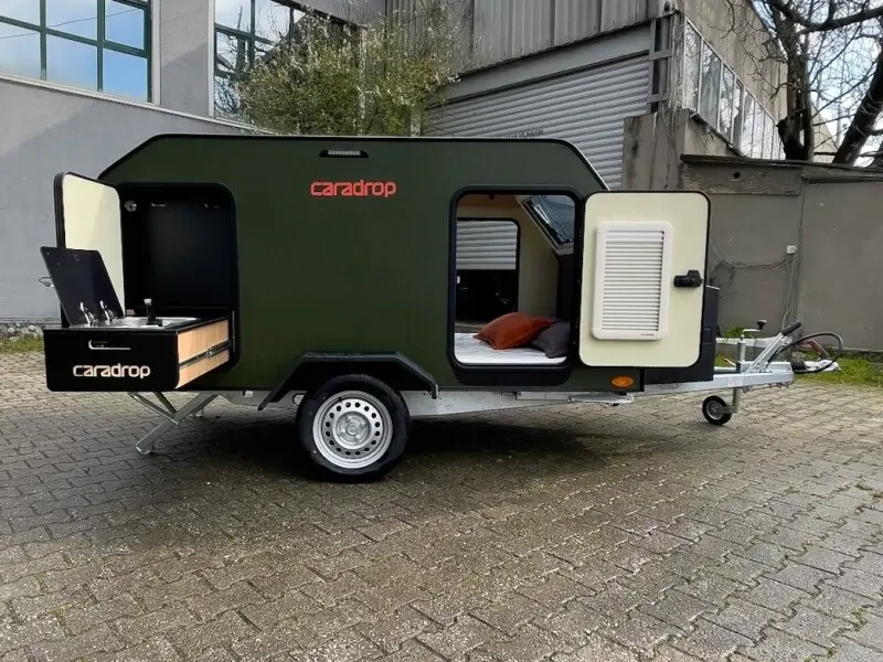 Caradrop Çekme Karavan 2 Kişilik Yeşil - Saly (1)
