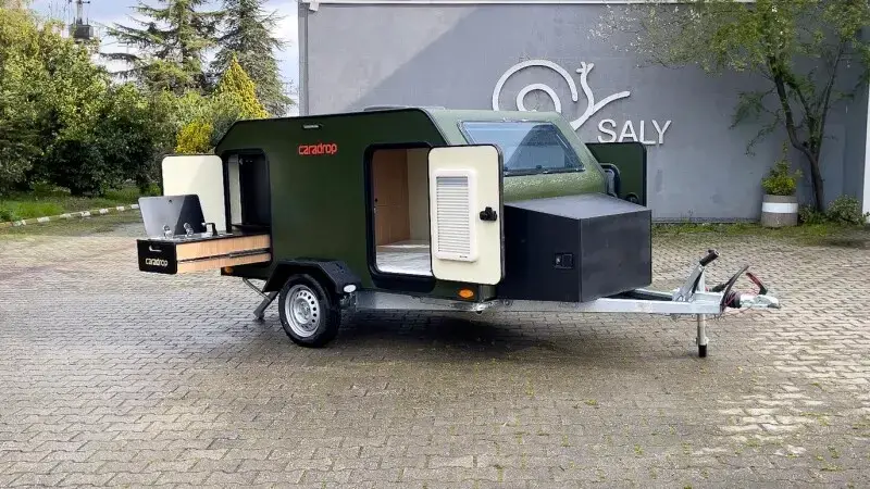 Caradrop Çekme Karavan 2 Kişilik Yeşil - 9