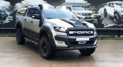 Ford Ranger Off Road Ön Tampon Koruma Demiri Siyah Tekli Bıyık Tetriplus Black 2006+ PST20 - 1