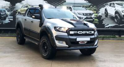 Ford Ranger Off Road Ön Tampon Koruma Demiri Siyah Tekli Bıyık Tetriplus Black 2006+ PST20 - 1