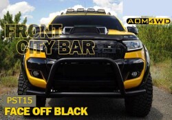 Isuzu D-max Off Road Ön Tampon Koruma Demiri Siyah FaceOff Black 2006+ PST15 - AQM4WD