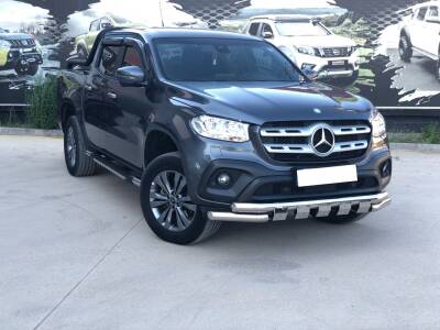 Mercedes X-Class Off Road Krom Ön Koruma Ön Tampon Koruma Demiri Krom Glocity Chrome 2017+ PST23 - 3