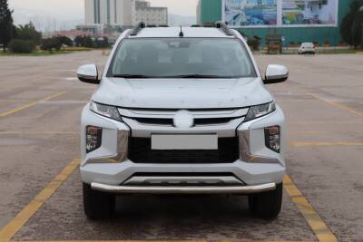 Mercedes X-Class Off Road Ön Tampon Koruma Demiri Krom Tekli Bıyık Tetriplus Chrome 2017+ PST19 - 1