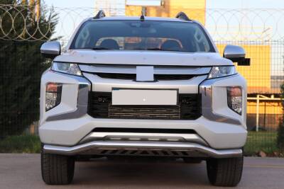 Mercedes X Class Off Road Saclı Ön Koruma Ön Tampon Koruma Demiri Krom Gloplus Chrome 2017+ PST21 - 1