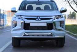 Mitsubishi L200 Off Road Ön Tampon Koruma Demiri Krom Çiftli Bıyık Arrowplus Chrome 2007+ PST17 - AQM4WD