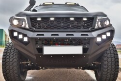 Nissan Navara Off Road Çelik Ön Tampon Koruma Front Bumber 2019 2020 2021 AQM-M50 - AQM4WD (1)
