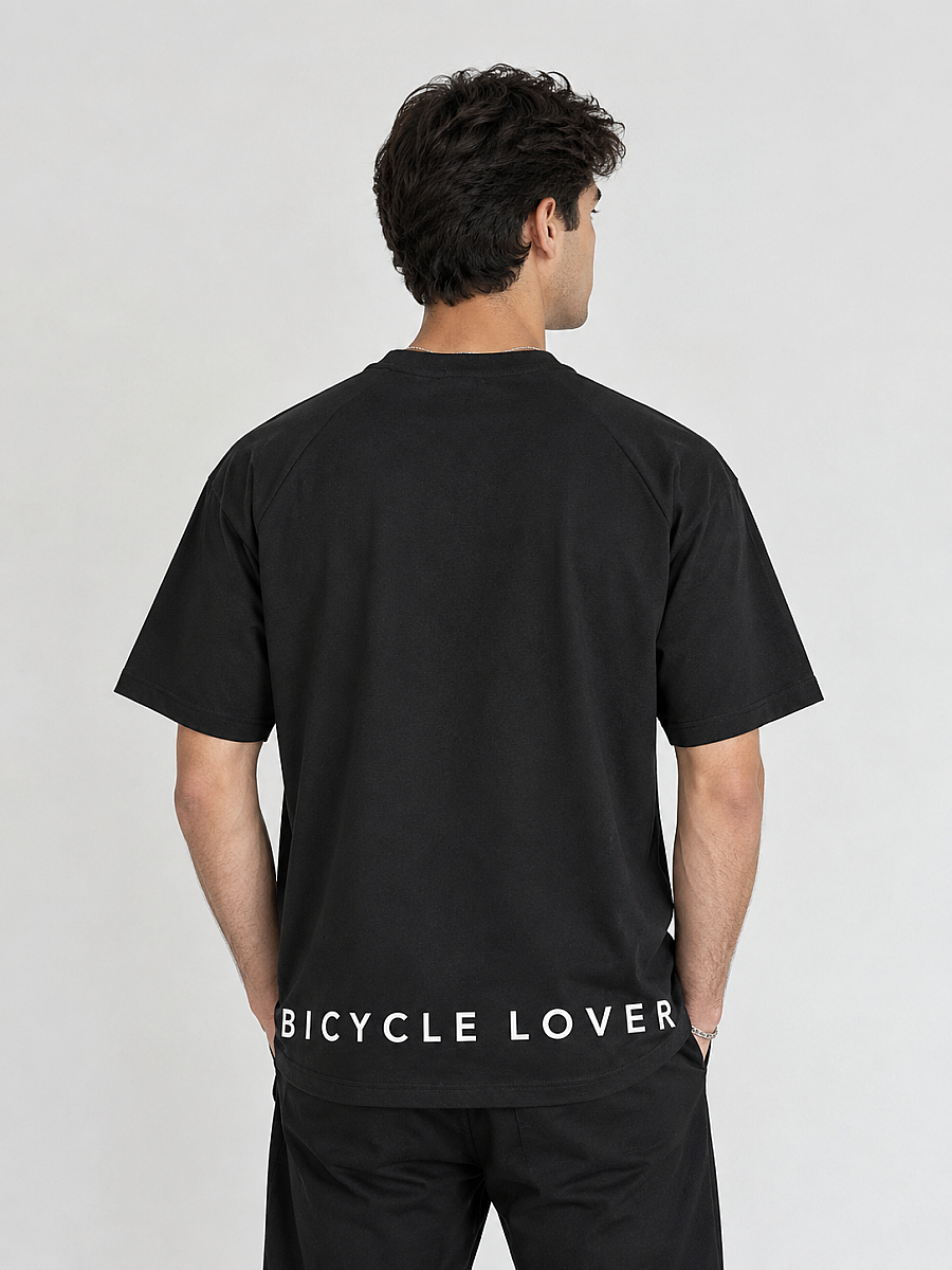 Roxform Bicycle Lover Baskılı Oversize Tişört | Unisex Bisiklet Tişörtü - 5