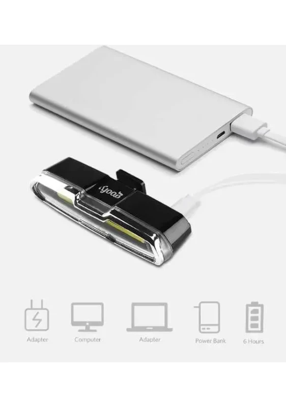 Roxform Bisiklet USB Şarjlı Led Işık Çakar Arka Lamba XBYC 6017-3 - 8