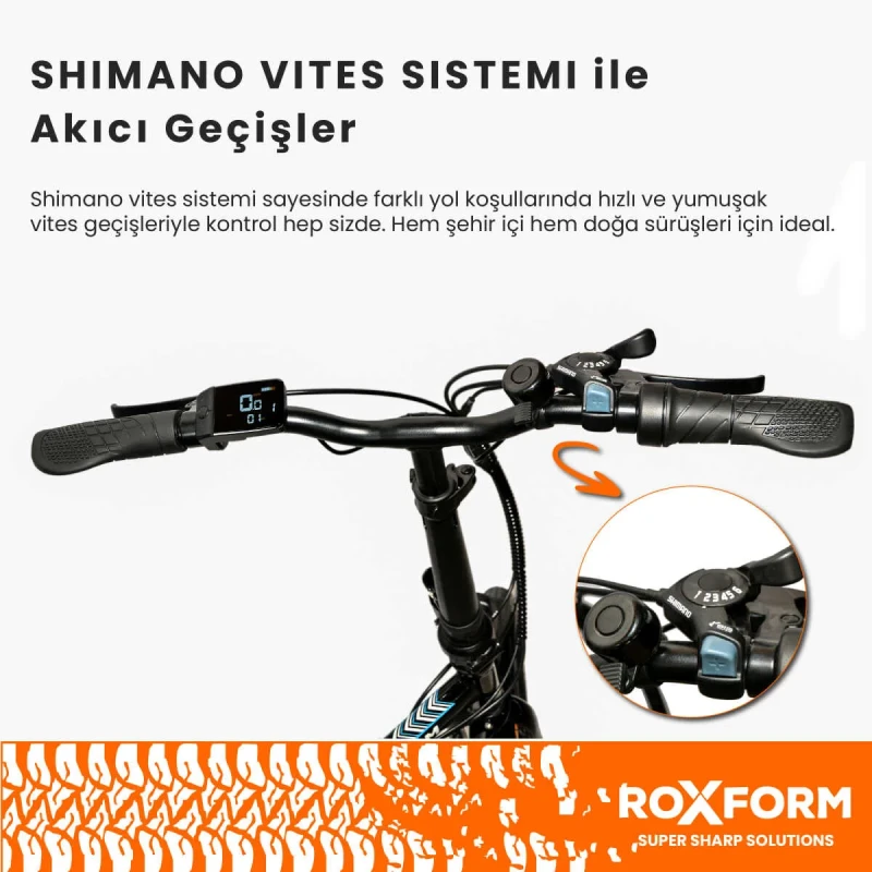 Roxform R-100 Elektrikli Katlanabilir Bisiklet 20 İnç Şehir Bisikleti - 26