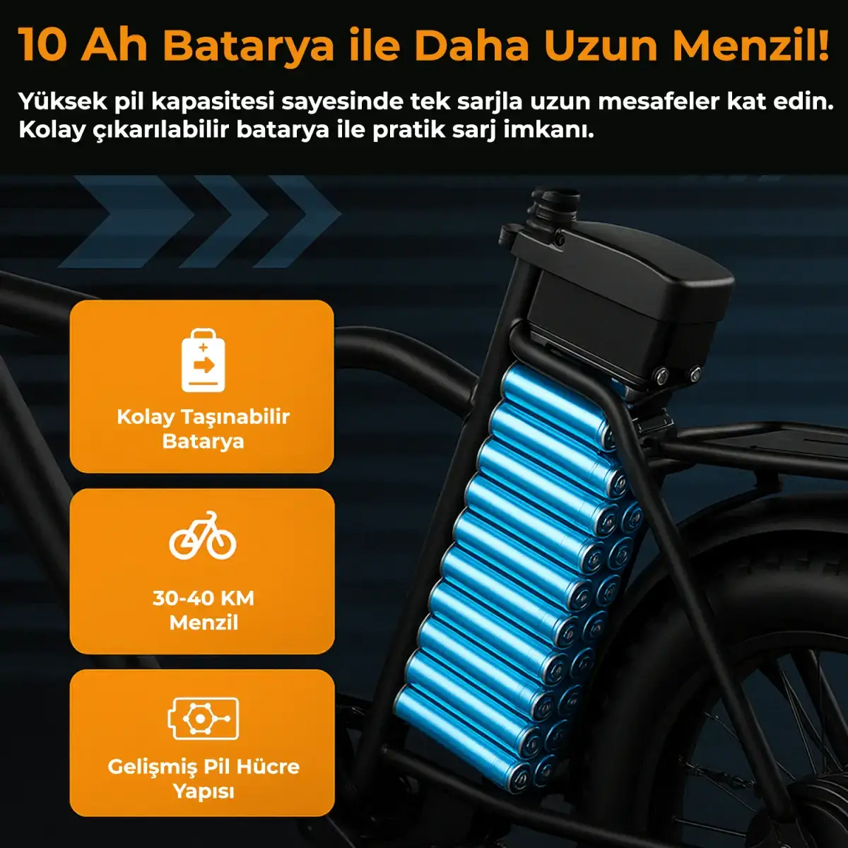Roxform R-200 Elektrikli Katlanabilir Bisiklet 10AH Shimano Altus 20 İnç Şehir Bisikleti - 24