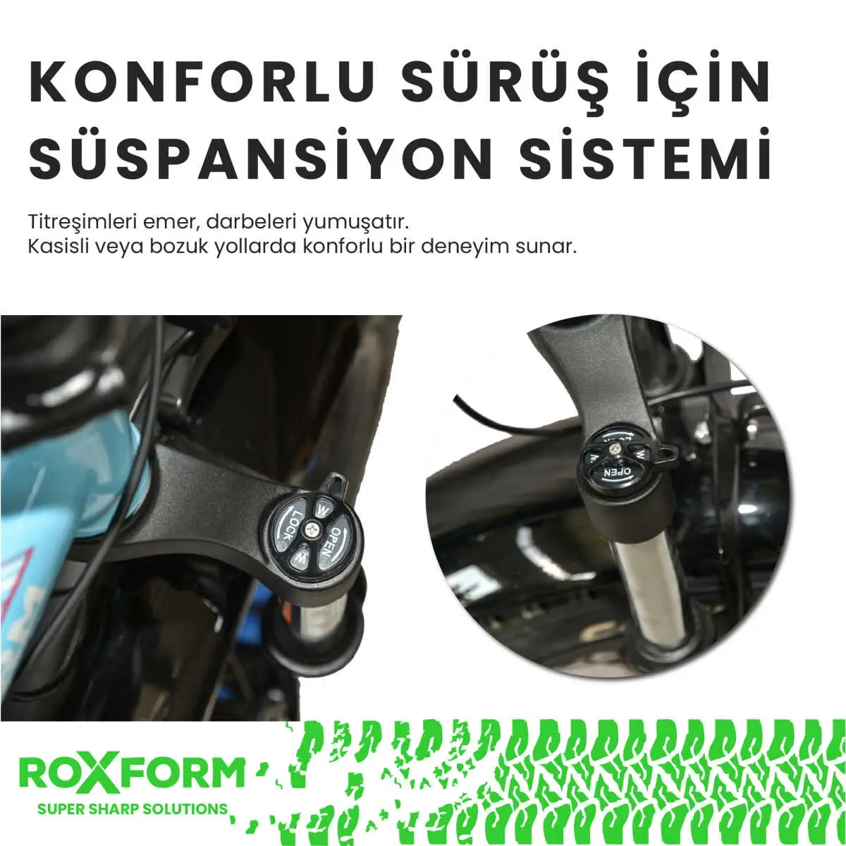 Roxform R-200 PRO Elektrikli Katlanabilir Bisiklet 10AH/13AH Shimano Altus Hidrolik Fren Şehir Bisikleti - 8