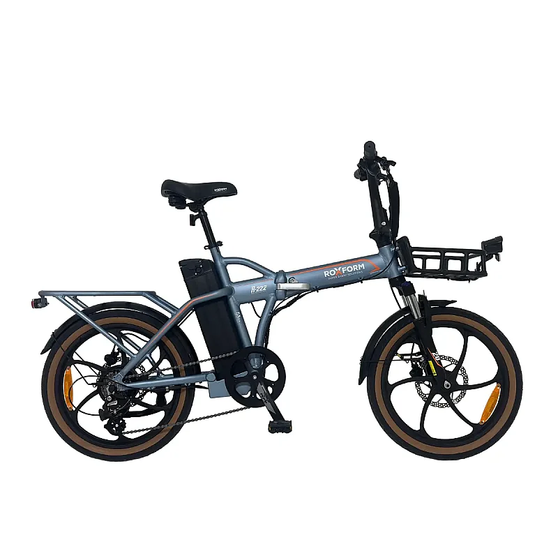 Roxform R-222 Elektrikli Katlanabilir Bisiklet 20AH Shimano Altus Hidrolik Fren Alüminyum Kadro - 4