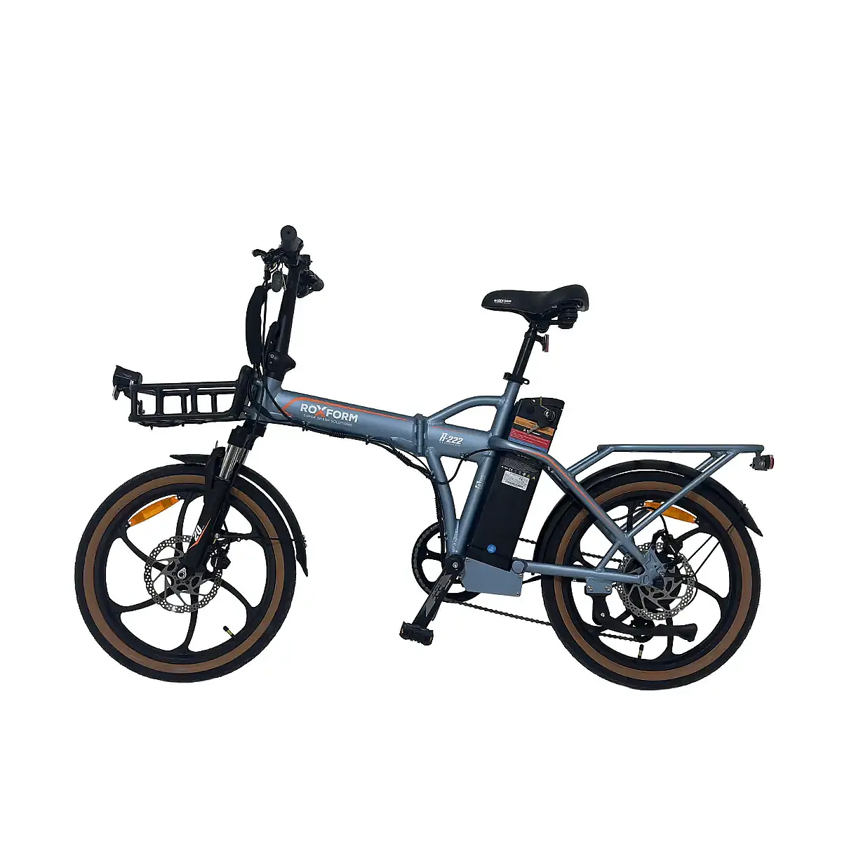 Roxform R-222 Elektrikli Katlanabilir Bisiklet 20AH Shimano Altus Hidrolik Fren Alüminyum Kadro - 6