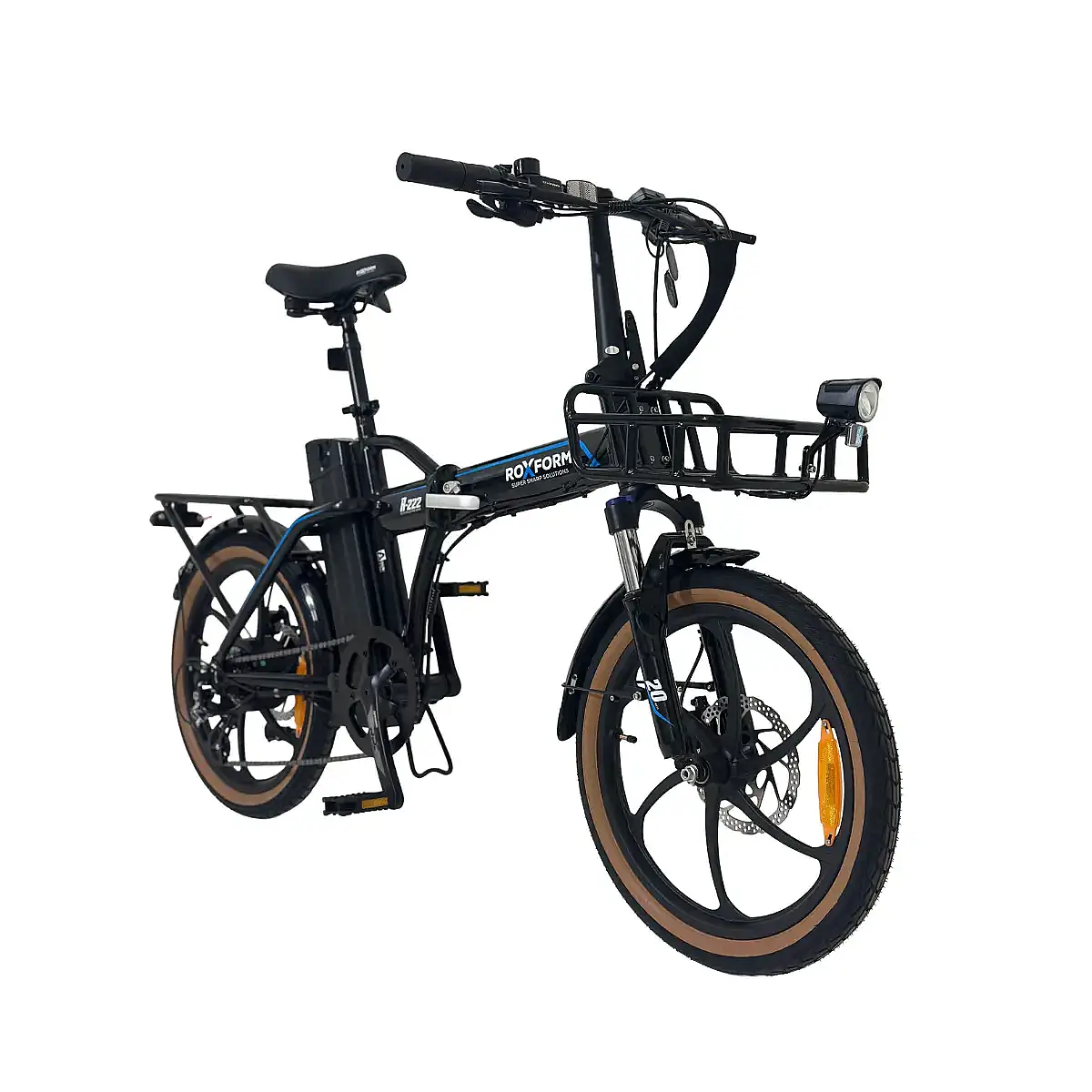 Roxform R-222 Elektrikli Katlanabilir Bisiklet 20AH Shimano Altus Hidrolik Fren Alüminyum Kadro - 8