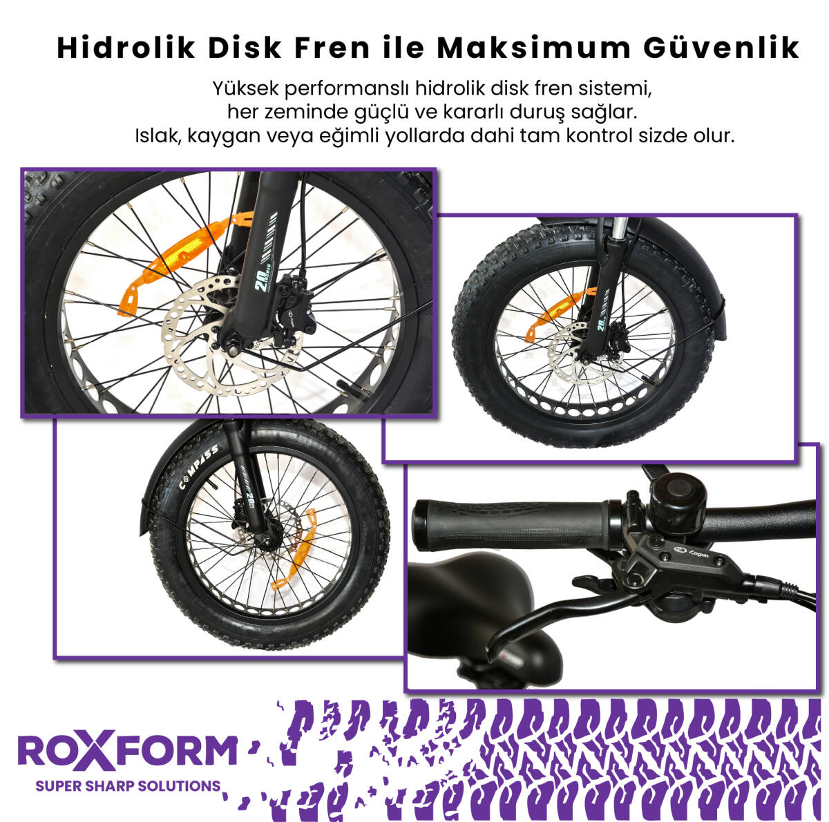 Roxform R-300 Elektrikli Katlanabilir Bisiklet 13AH/15AH/20AH Shimano Altus Hidrolik Fren Alüminyum Kadro - 9