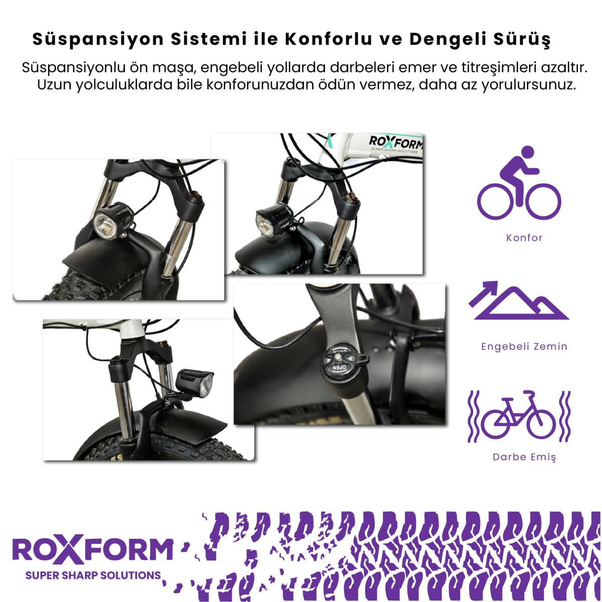 Roxform R-300 Elektrikli Katlanabilir Bisiklet 13AH/15AH/20AH Shimano Altus Hidrolik Fren Alüminyum Kadro - 42