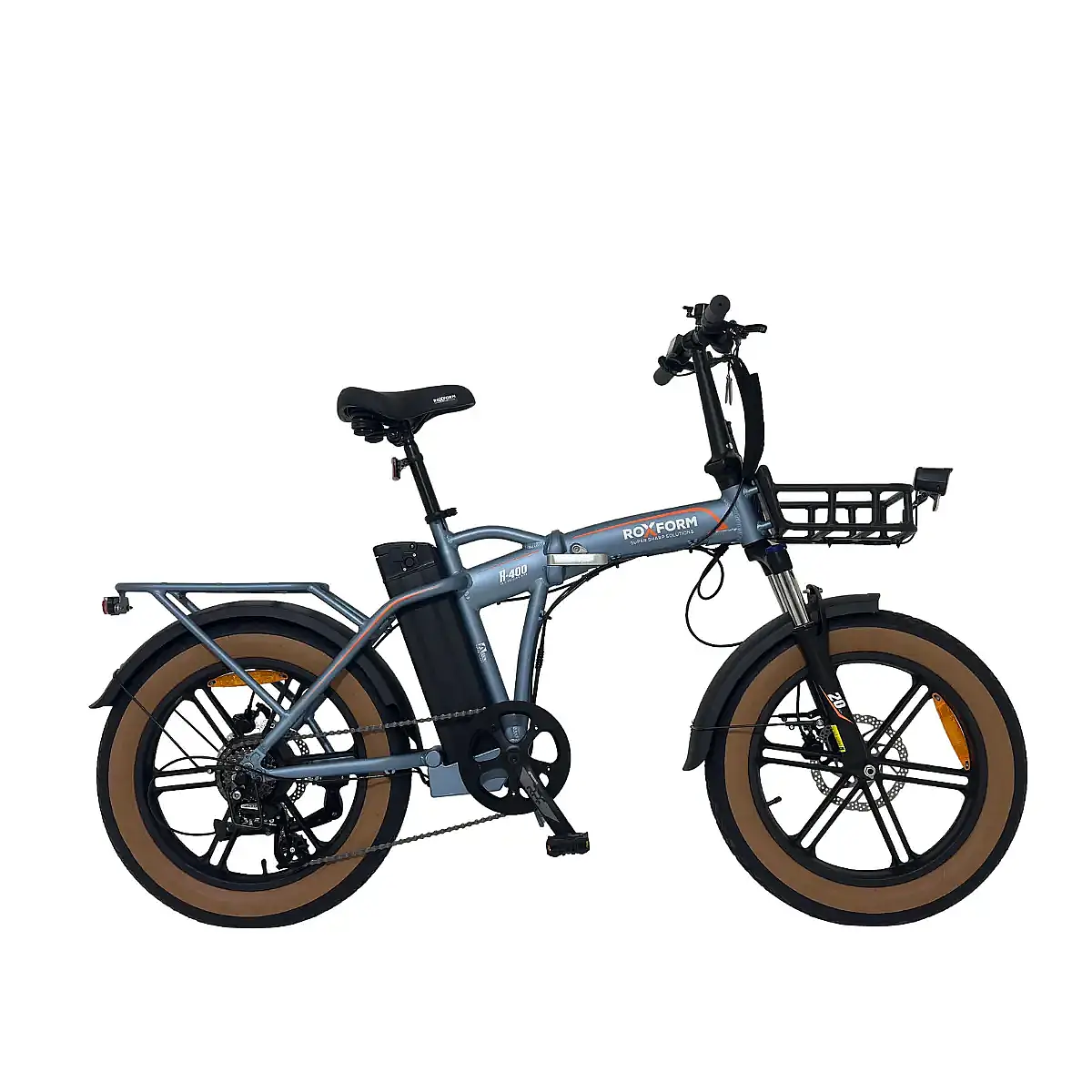 Roxform R-400 Elektrikli Katlanabilir Bisiklet 20AH Shimano Altus Hidrolik Fren Alüminyum Kadro - 7