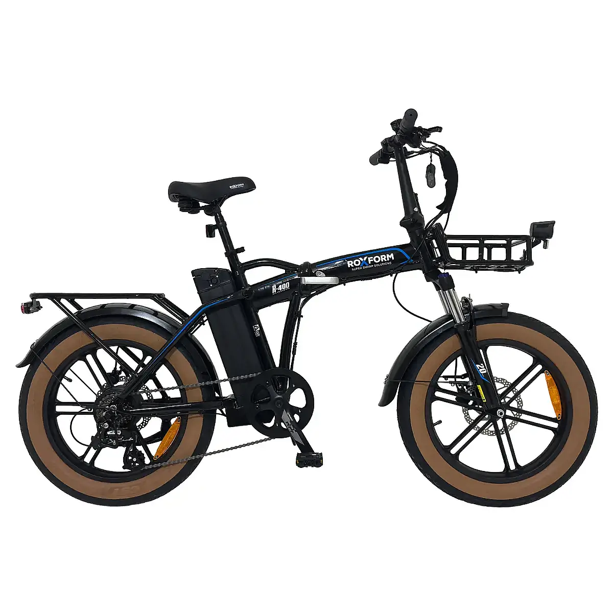 Roxform R-400 Elektrikli Katlanabilir Bisiklet 20AH Shimano Altus Hidrolik Fren Alüminyum Kadro - 4