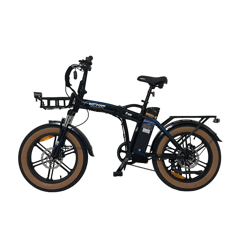 Roxform R-400 Elektrikli Katlanabilir Bisiklet 20AH Shimano Altus Hidrolik Fren Alüminyum Kadro - 6