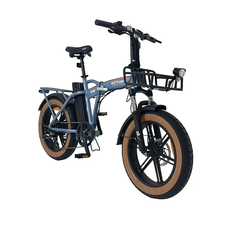 Roxform R-400 Elektrikli Katlanabilir Bisiklet 20AH Shimano Altus Hidrolik Fren Alüminyum Kadro - 8