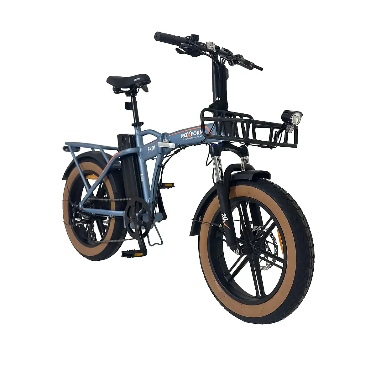Roxform R-400 Elektrikli Katlanabilir Bisiklet 20AH Shimano Altus Hidrolik Fren Alüminyum Kadro - 8