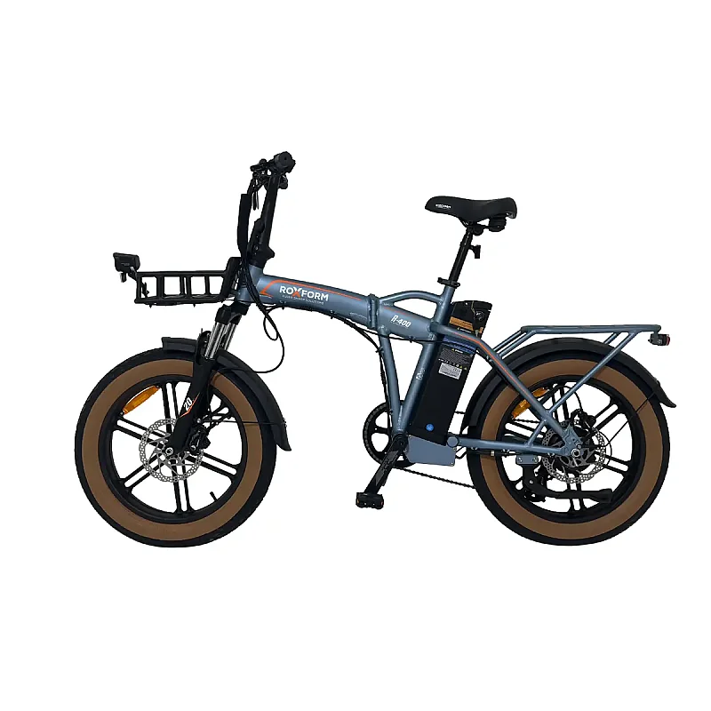 Roxform R-400 Elektrikli Katlanabilir Bisiklet 20AH Shimano Altus Hidrolik Fren Alüminyum Kadro - 9