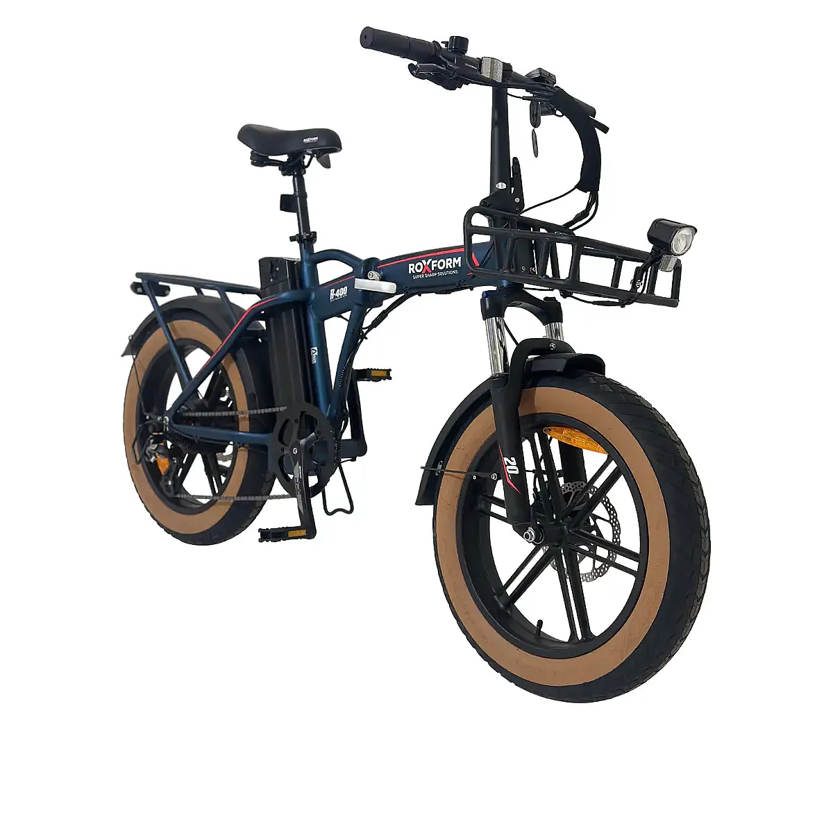 Roxform R-400 Elektrikli Katlanabilir Bisiklet 20AH Shimano Altus Hidrolik Fren Alüminyum Kadro - 2