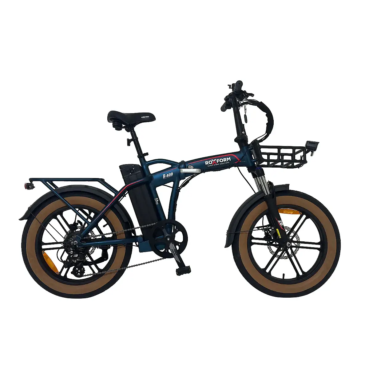 Roxform R-400 Elektrikli Katlanabilir Bisiklet 20AH Shimano Altus Hidrolik Fren Alüminyum Kadro - 1