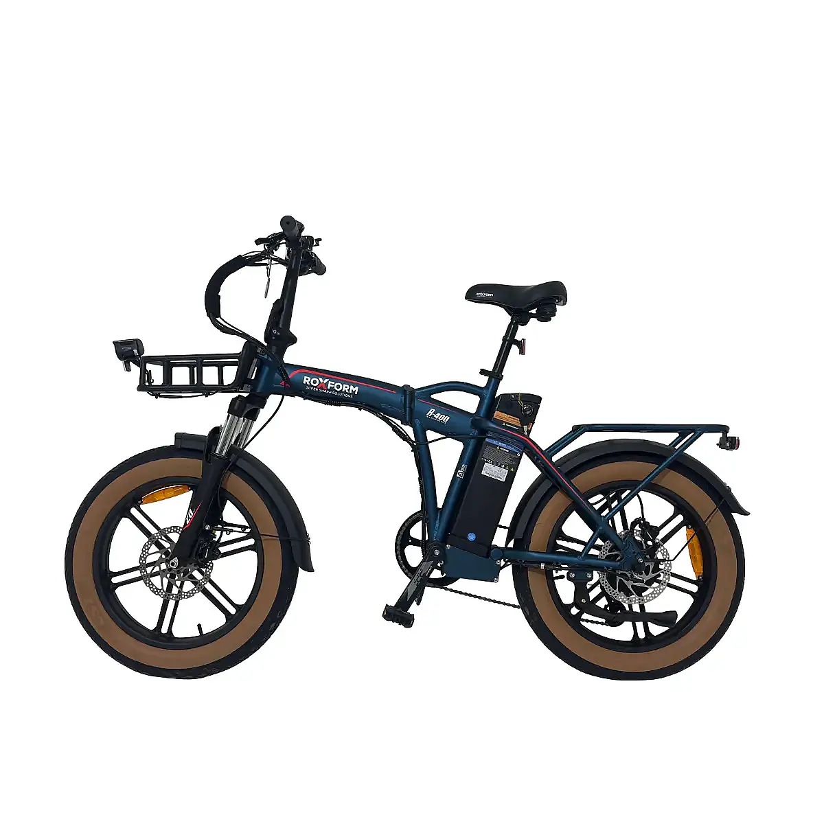 Roxform R-400 Elektrikli Katlanabilir Bisiklet 20AH Shimano Altus Hidrolik Fren Alüminyum Kadro - 3
