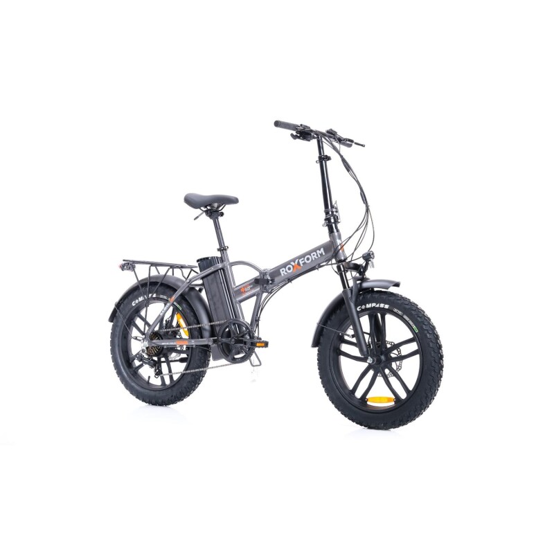 Roxform Sasha Elektrikli Şehir Bisikleti - 250W Motor, 20 inç Jant, LED Aydınlatma, Gri - Roxform