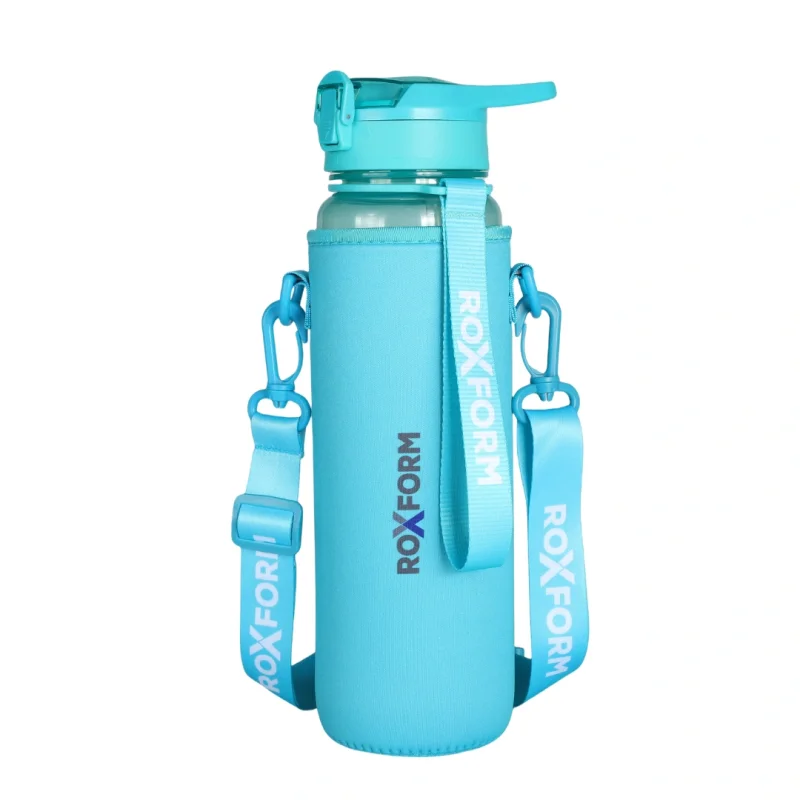 Roxform Suluk Matara 1100 ml, Premium PP Malzeme, Sağlıklı BPA & BPS İçermez, Kılıflı, Çift Kapaklı, Koku Yapmaz, Sızdırmaz ve Dayanıklı, Mavi - 4