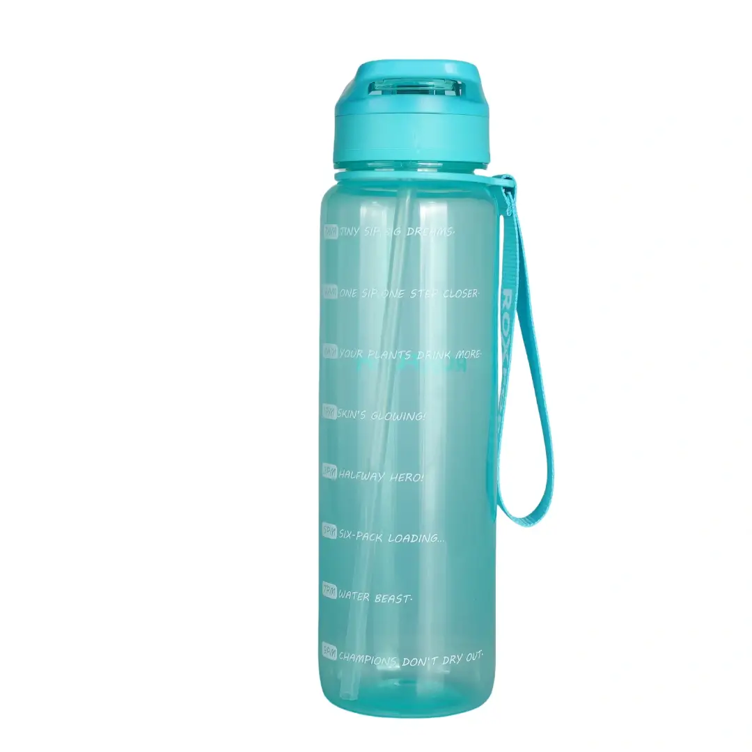 Roxform Suluk Matara 1100 ml, Premium PP Malzeme, Sağlıklı BPA & BPS İçermez, Kılıflı, Çift Kapaklı, Koku Yapmaz, Sızdırmaz ve Dayanıklı, Mavi - 6