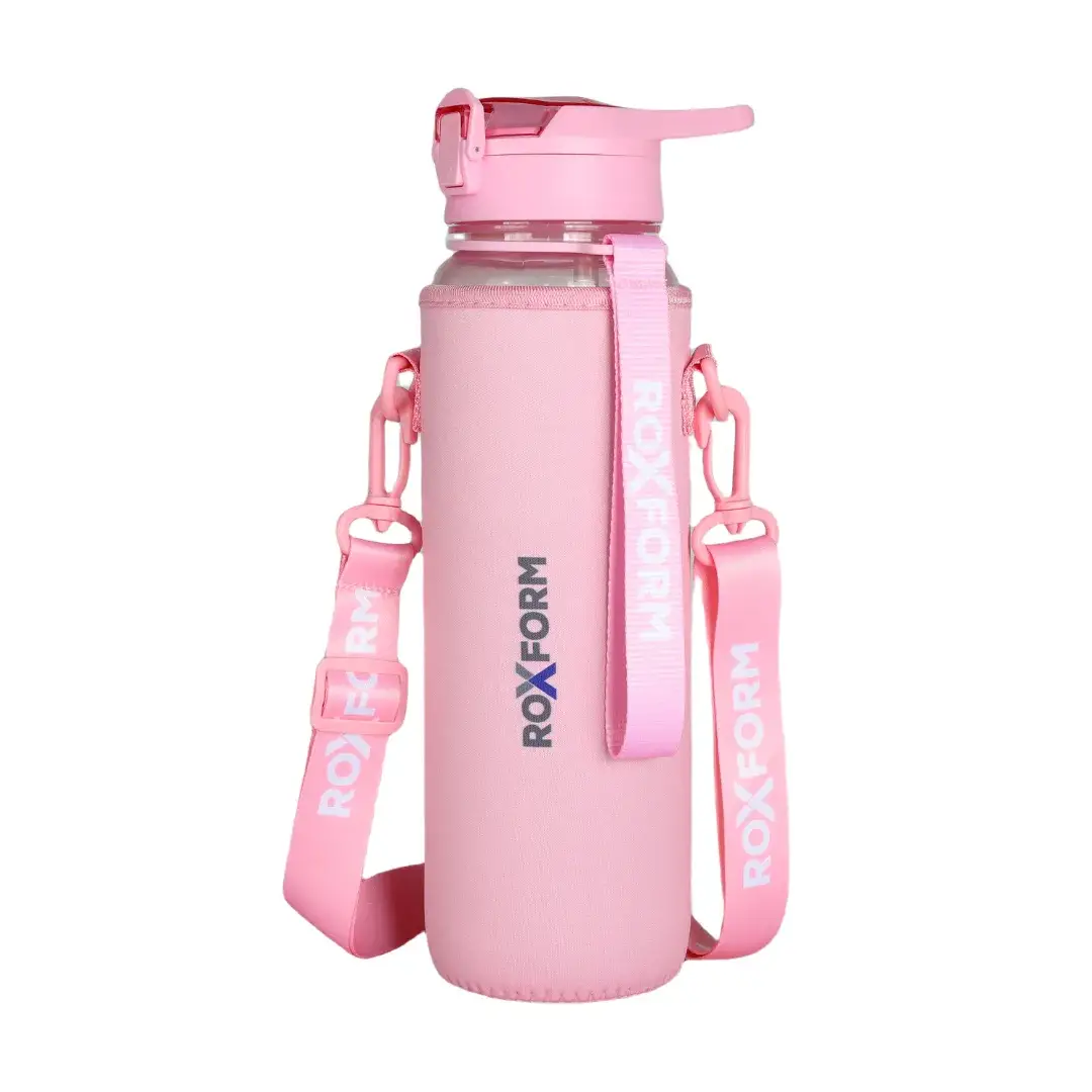 Roxform Suluk Matara 1100 ml, Premium PP Malzeme, Sağlıklı BPA & BPS İçermez, Kılıflı, Çift Kapaklı, Koku Yapmaz, Sızdırmaz ve Dayanıklı, Pembe - 5