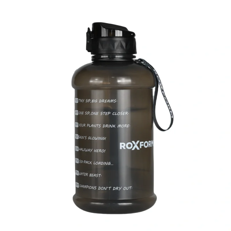 Roxform Suluk Matara 2200 ml, Premium PP Malzeme, Sağlıklı BPA & BPS İçermez, Kılıflı, Çift Kapaklı, Koku Yapmaz, Sızdırmaz ve Dayanıklı, Lacivert Ay Kılıf, Siyah - 5