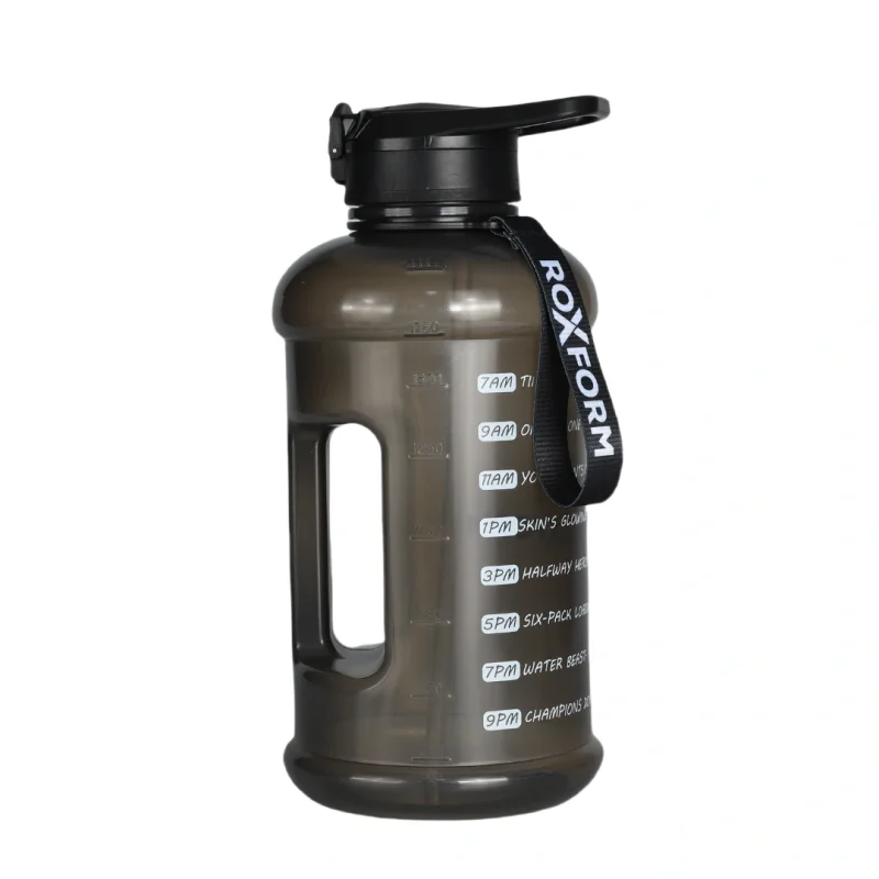 Roxform Suluk Matara 2200 ml, Premium PP Malzeme, Sağlıklı BPA & BPS İçermez, Kılıflı, Çift Kapaklı, Koku Yapmaz, Sızdırmaz ve Dayanıklı, Lacivert Kılıf, Siyah - 6