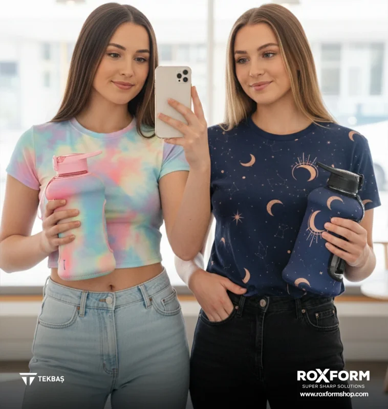 Roxform Suluk Matara 2200 ml, Premium PP Malzeme, Sağlıklı BPA & BPS İçermez, Kılıflı, Çift Kapaklı, Koku Yapmaz, Sızdırmaz ve Dayanıklı, Renkli Kılıf, Pembe - 3