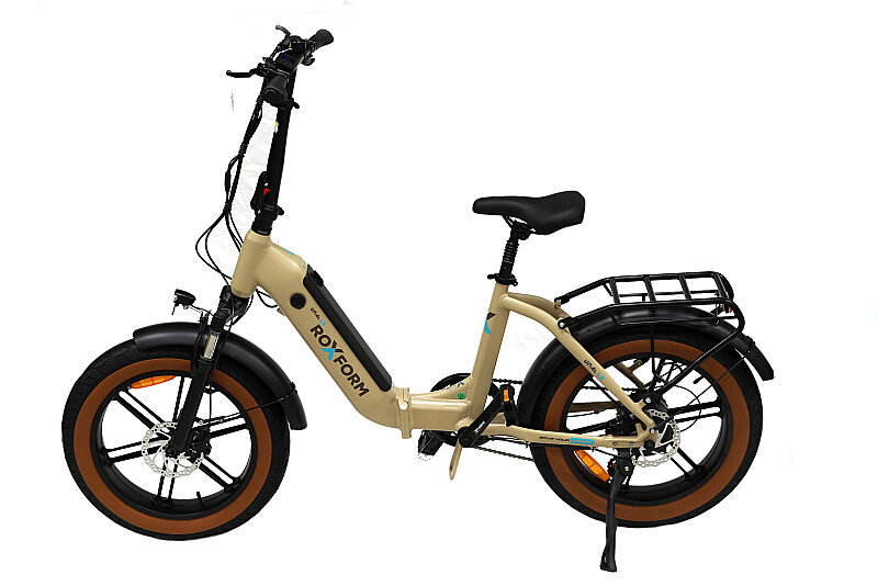Roxform Ural LX Elektrikli Bisiklet Krem Kolon Jant Hidrolik Fren Uzun Menzil E-Bike - Roxform