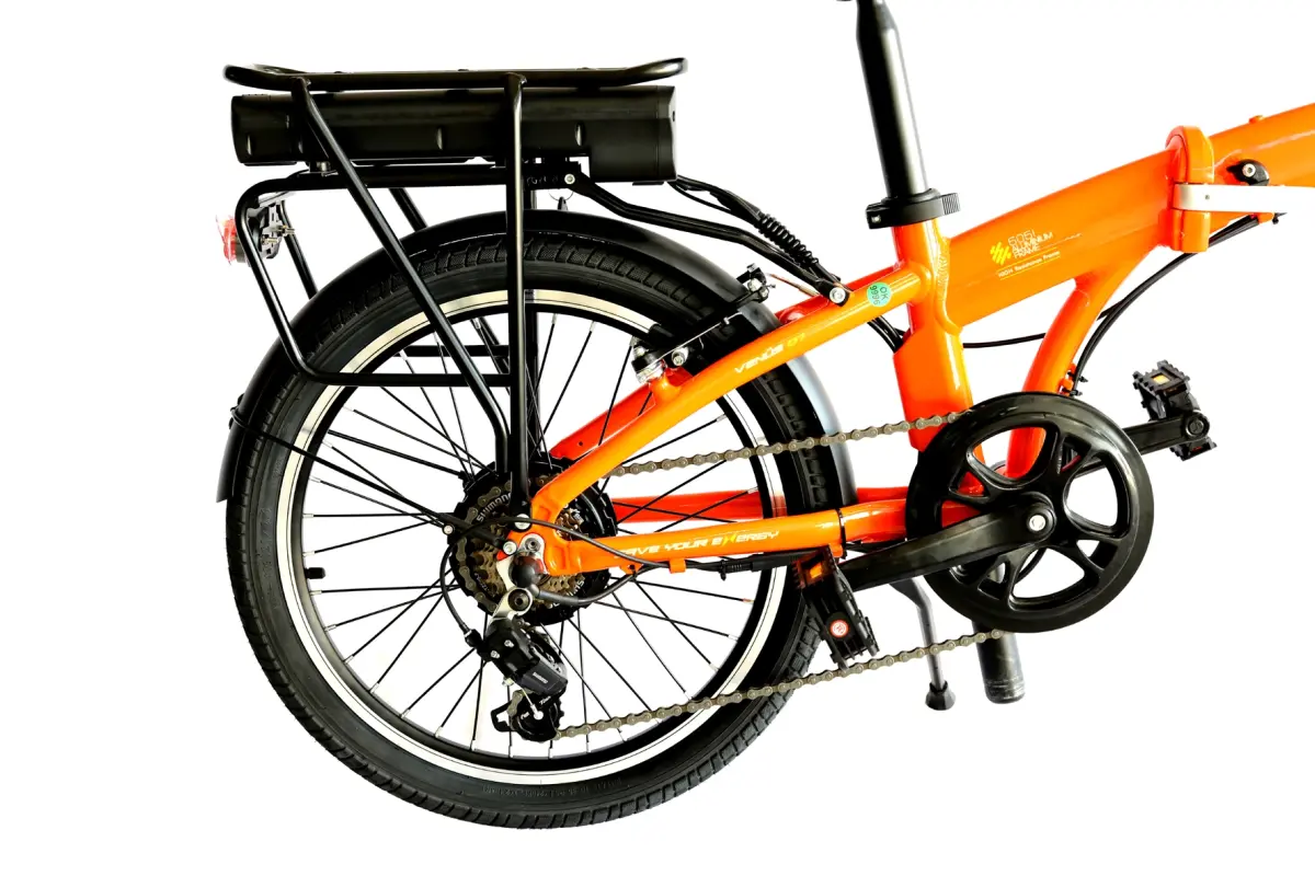 Roxform Venüs Eco Elektrikli Katlanabilir Bisiklet 7.8AH Turuncu Alüminyum Kadro - 3