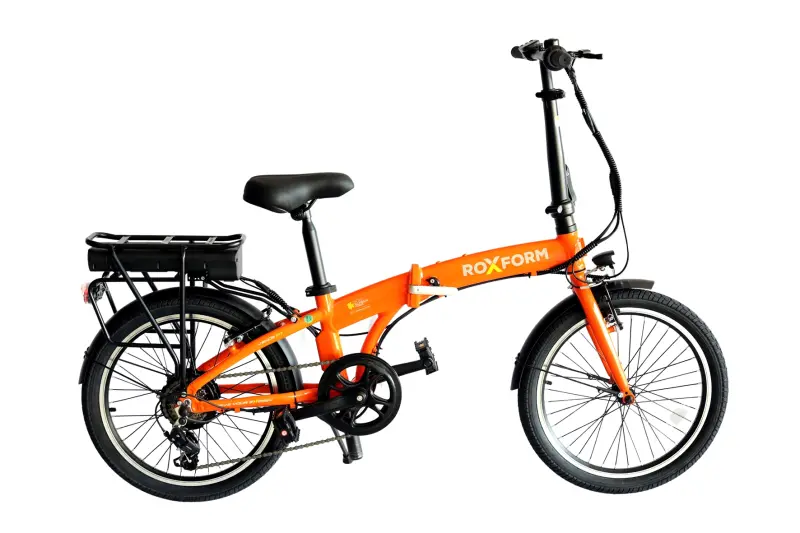Roxform Venüs Eco Elektrikli Katlanabilir Bisiklet 7.8AH Turuncu Alüminyum Kadro - Roxform