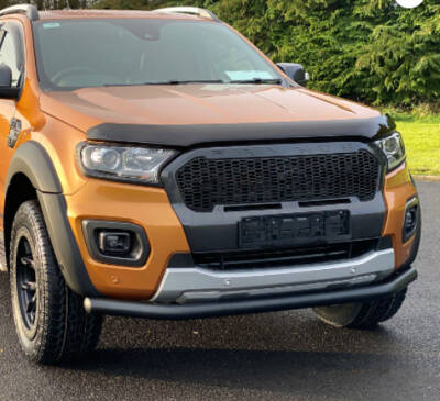 Vokswagen Amarok Off Road Ön Tampon Koruma Demiri Siyah Tekli Bıyık Tetriplus Black 2010+ PST20 - 1