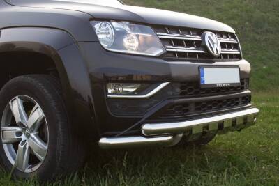 Volkswagen Amarok Off Road Krom Ön Koruma Ön Tampon Koruma Demiri Krom Glocity Chrome 2010+ PST23 - 2