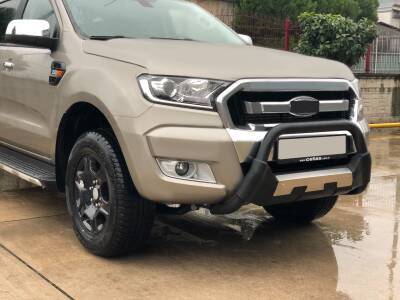 Volkswagen Amarok Off Road Poliüretan Ön Koruma Ön Tampon Koruma Demiri Amazonplus Black 2010+ PWT16 - 1