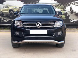 Volkswagen Amarok Off Road Saclı Ön Koruma Ön Tampon Koruma Demiri Krom Gloplus Chrome 2010+ PST21 - 3